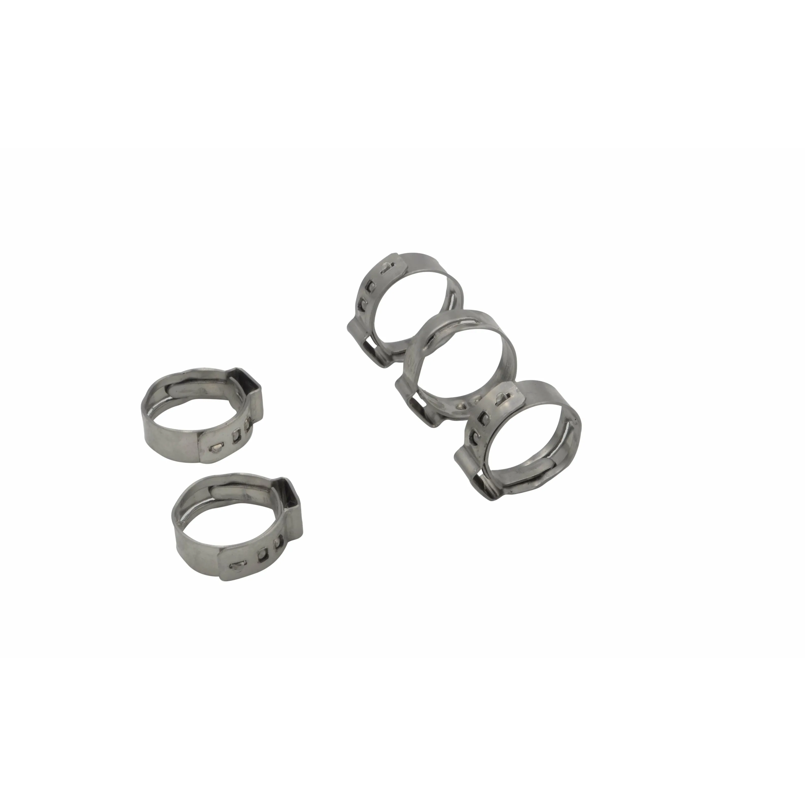 100 Piece 304 Stainless Steel 14.5-17mm Ear Hose Clamp