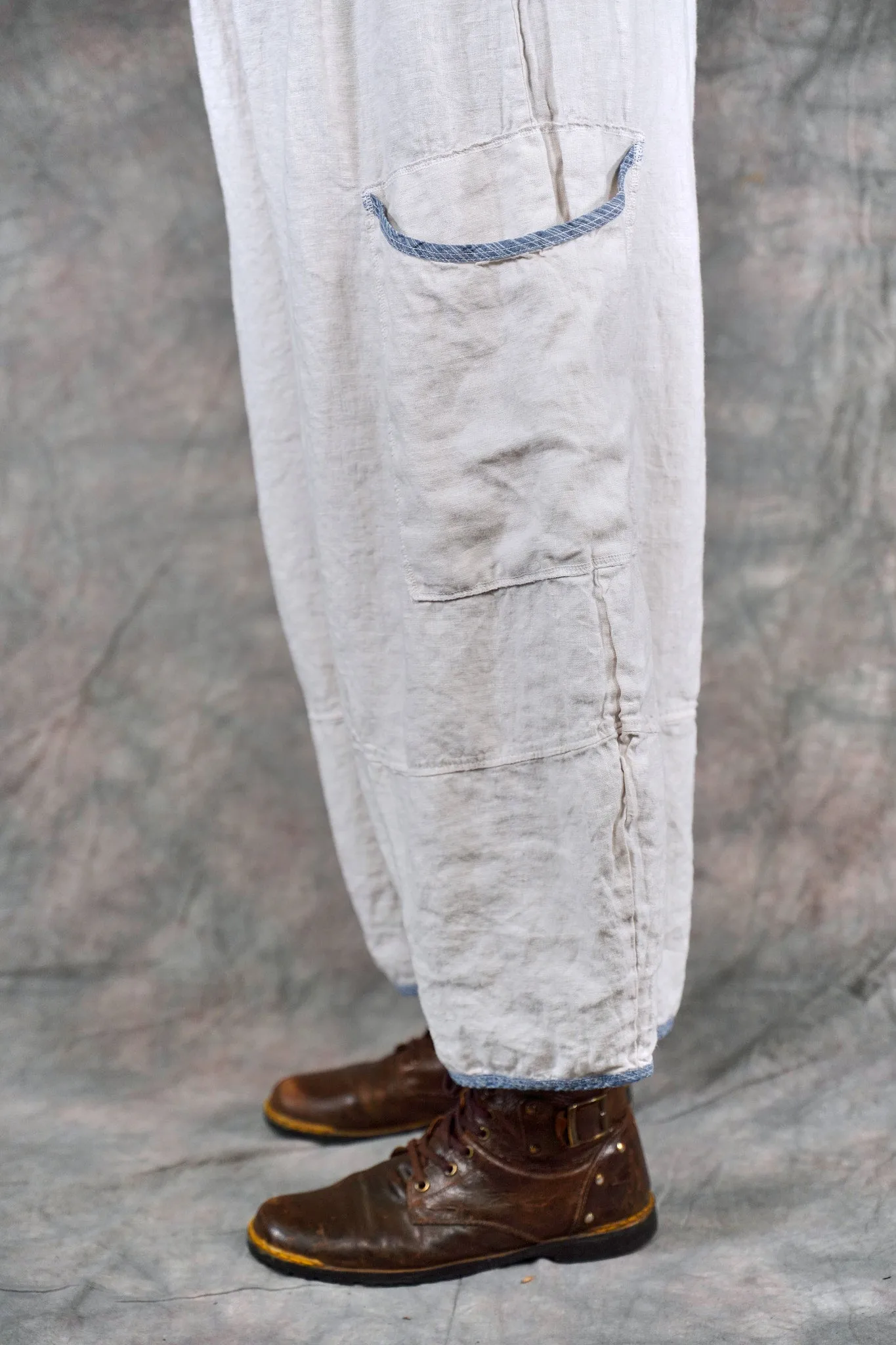 3339 Linen Stitch Pant Moonbeam-U