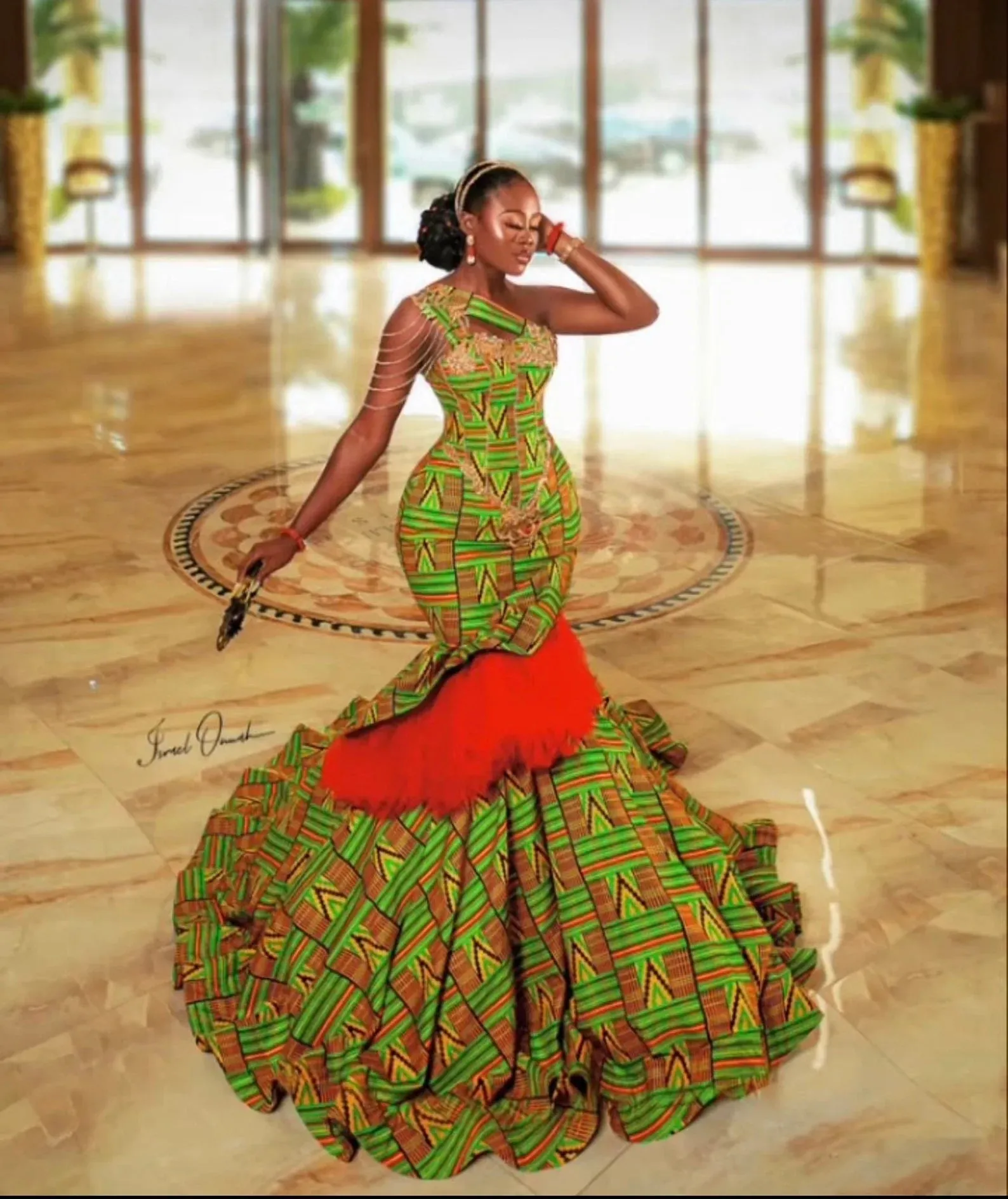 African mermaid dress, African mermaid skirt, Ankara maxi mermaid gown