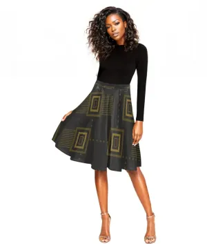African Print Skirts Umber