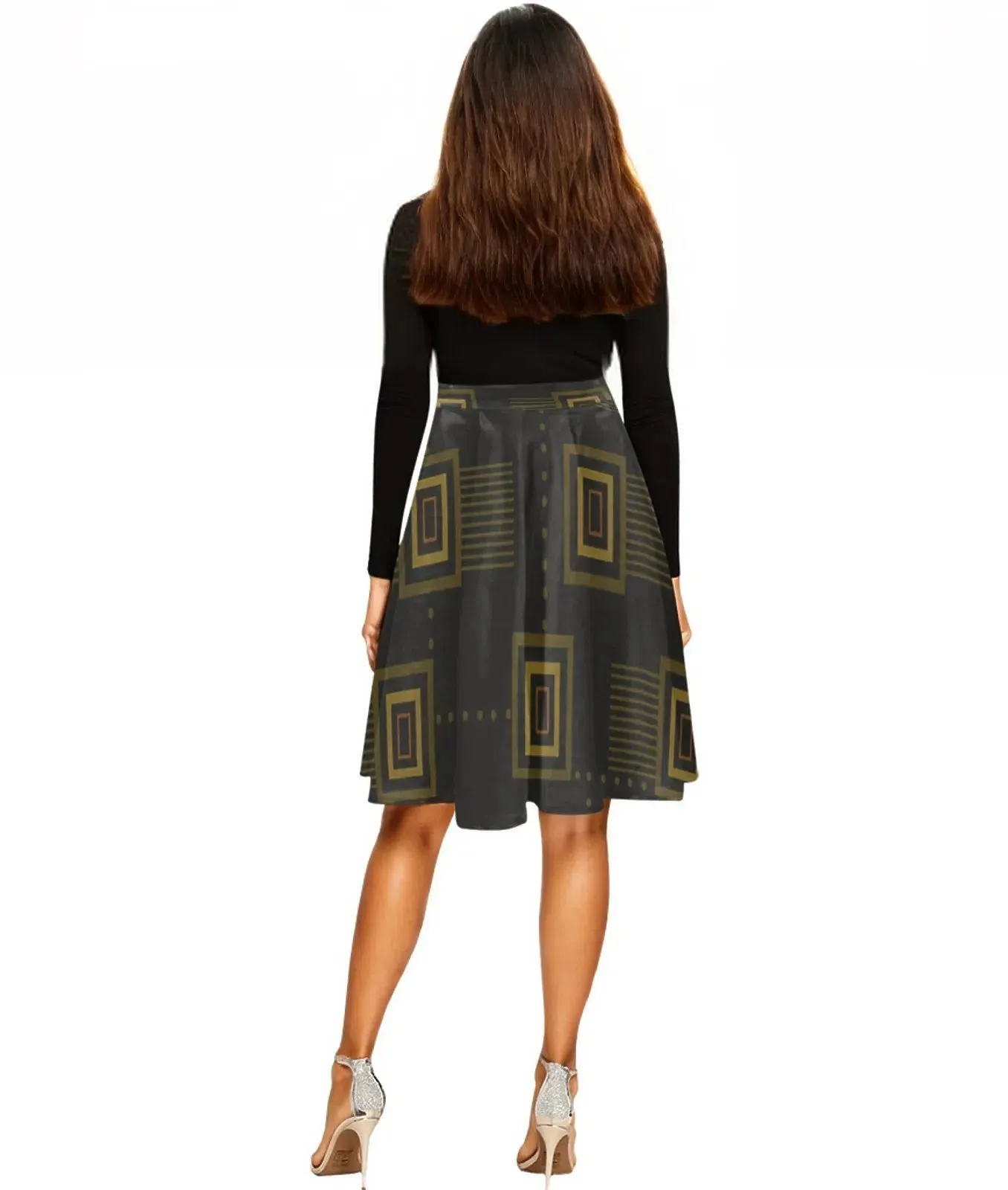 African Print Skirts Umber