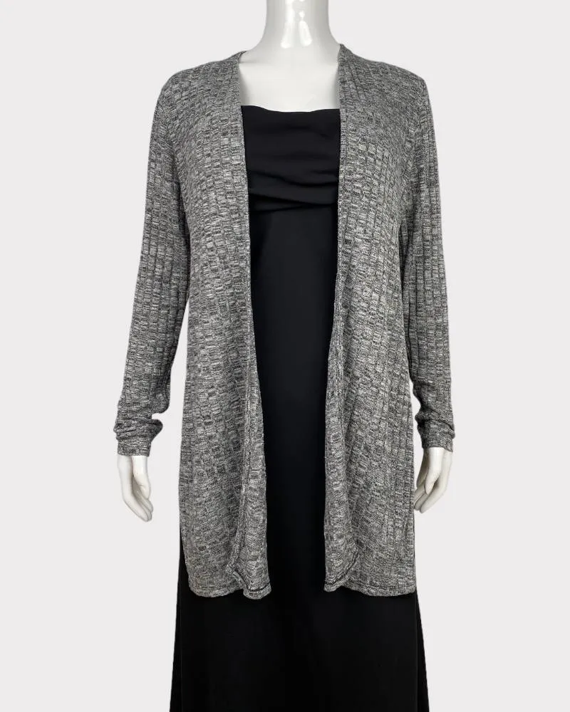 Ambiance Gray Open-Front Cardigan Sweater