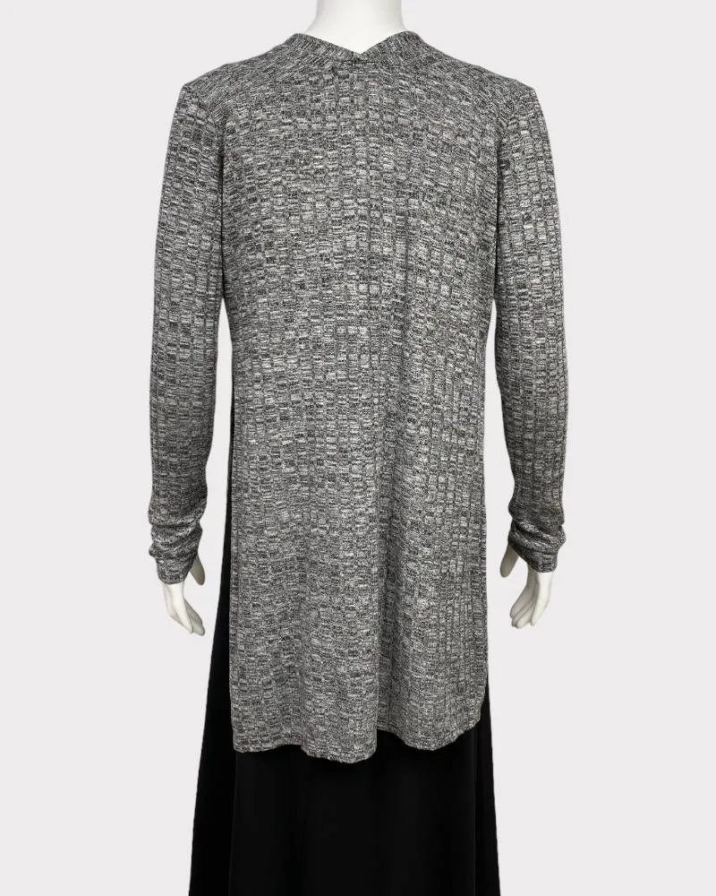 Ambiance Gray Open-Front Cardigan Sweater