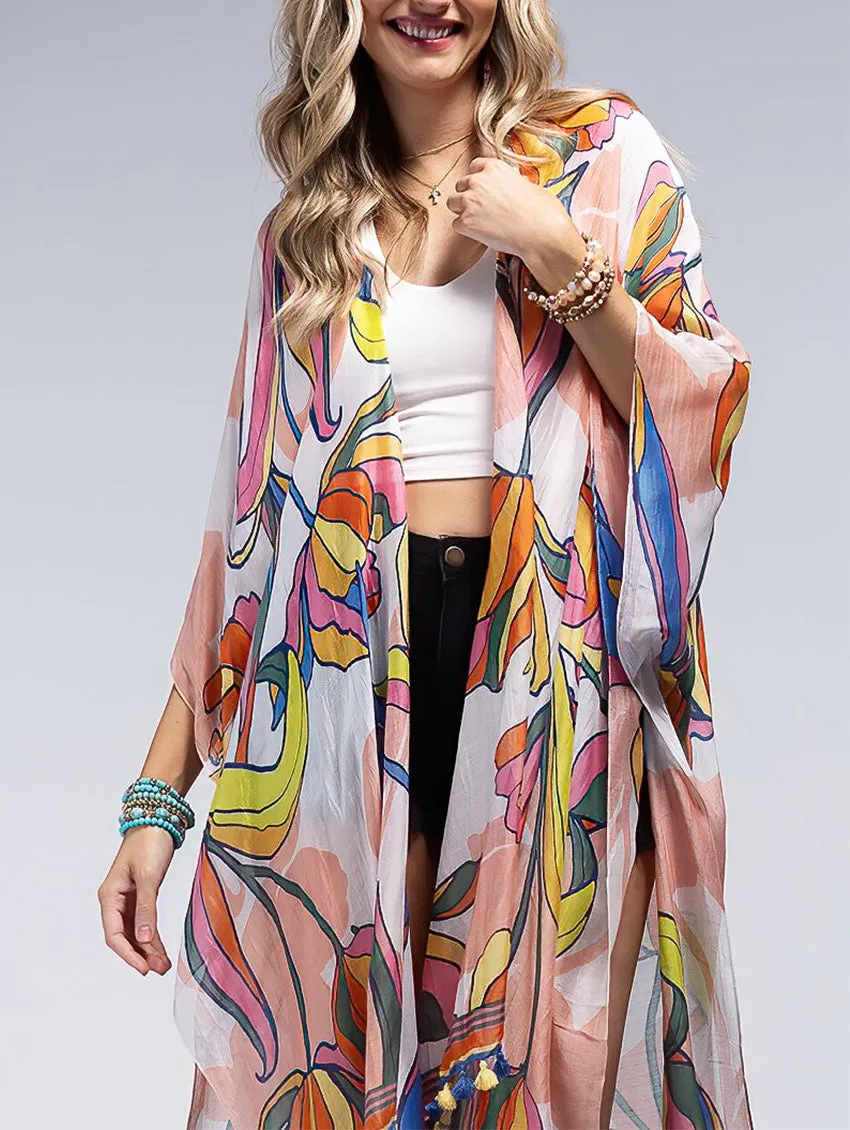 Amsterdam Tassel Open Cover Up