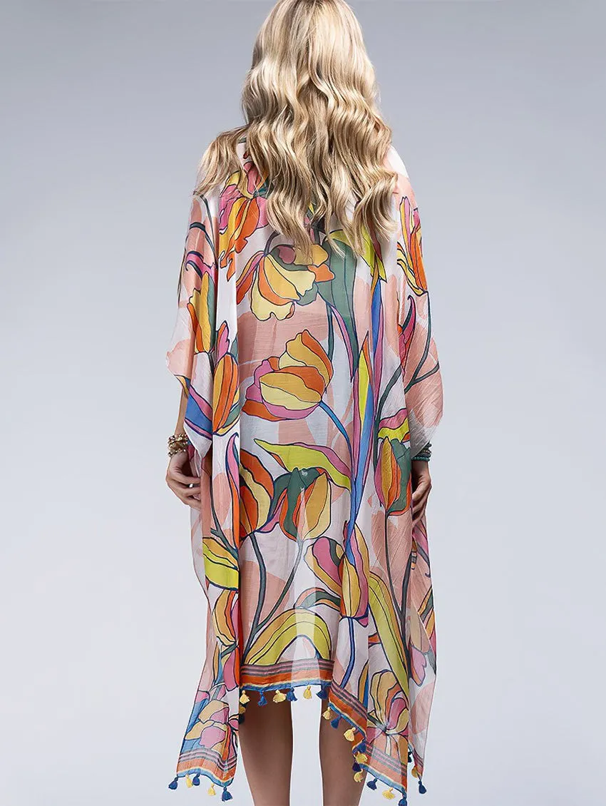 Amsterdam Tassel Open Cover Up