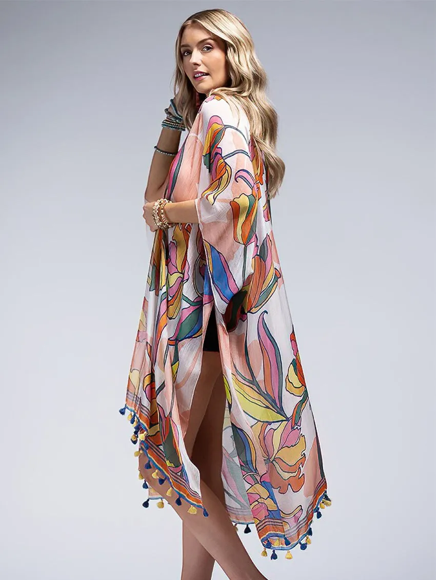 Amsterdam Tassel Open Cover Up