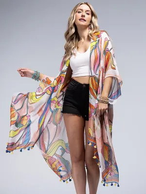 Amsterdam Tassel Open Cover Up