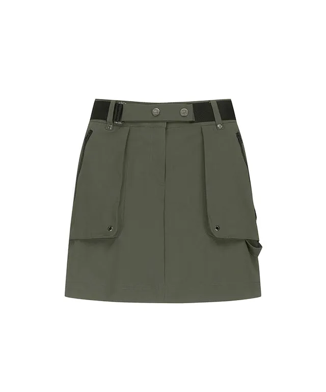 ANEW Golf: Women Out Cago Pocket Skirt - Khaki