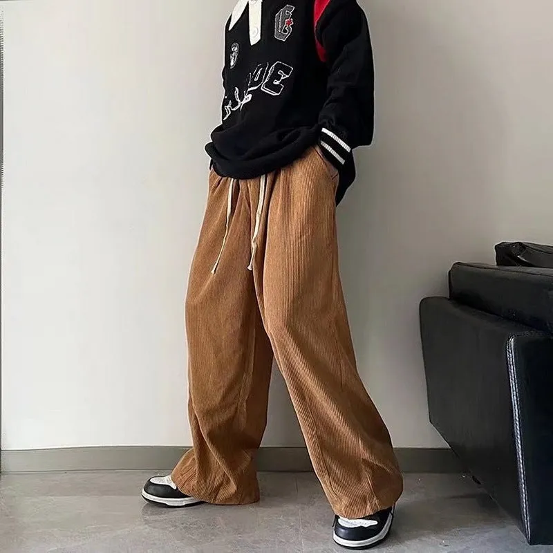 Autumn And Winter Woolen Trousers Men's Straight Fashion Label