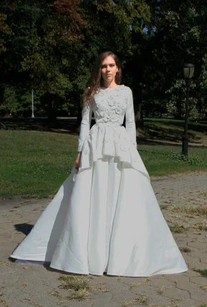 Avonlea Long Sleeves Wedding  Ball Gown