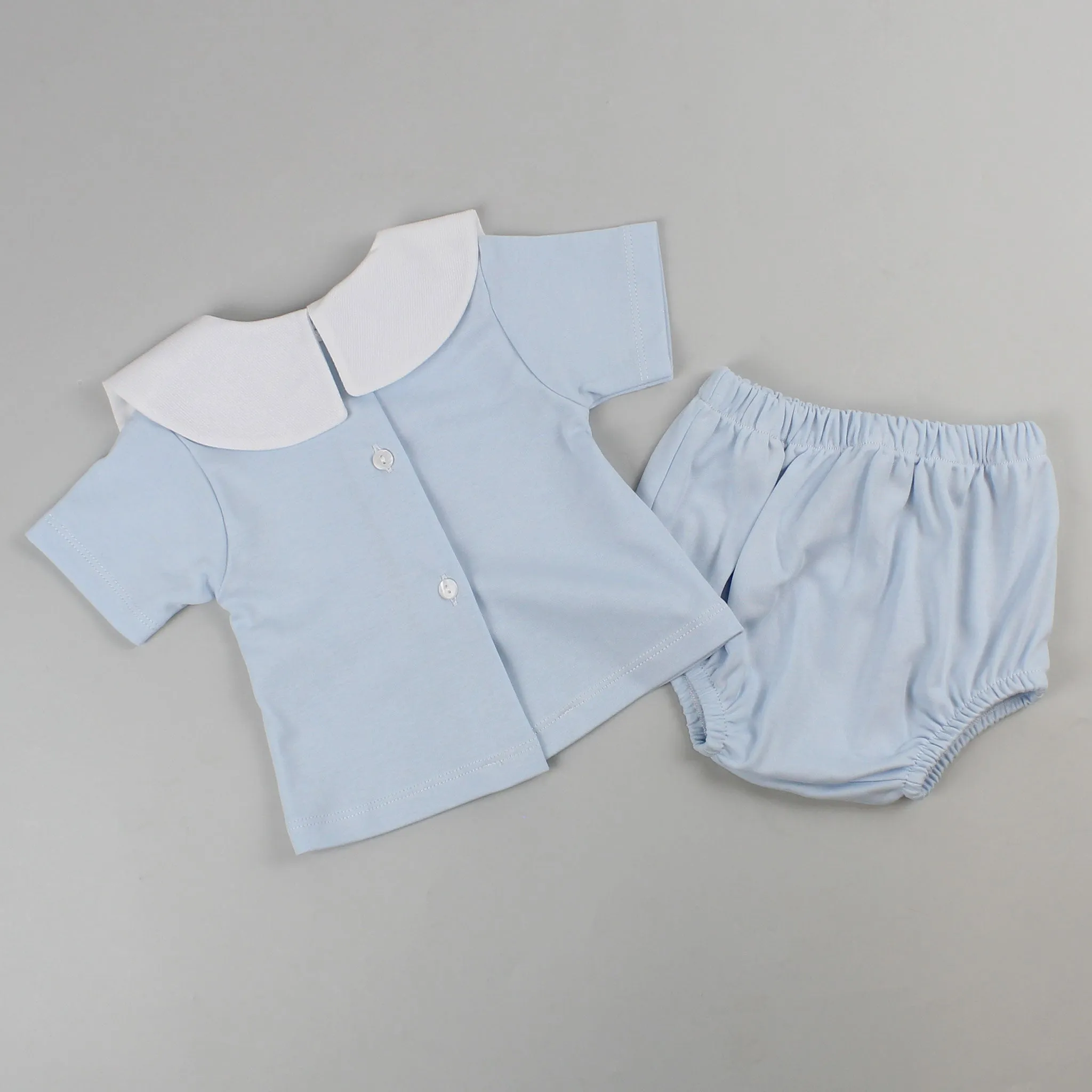 Baby Boys Blue 100% Cotton Outfit