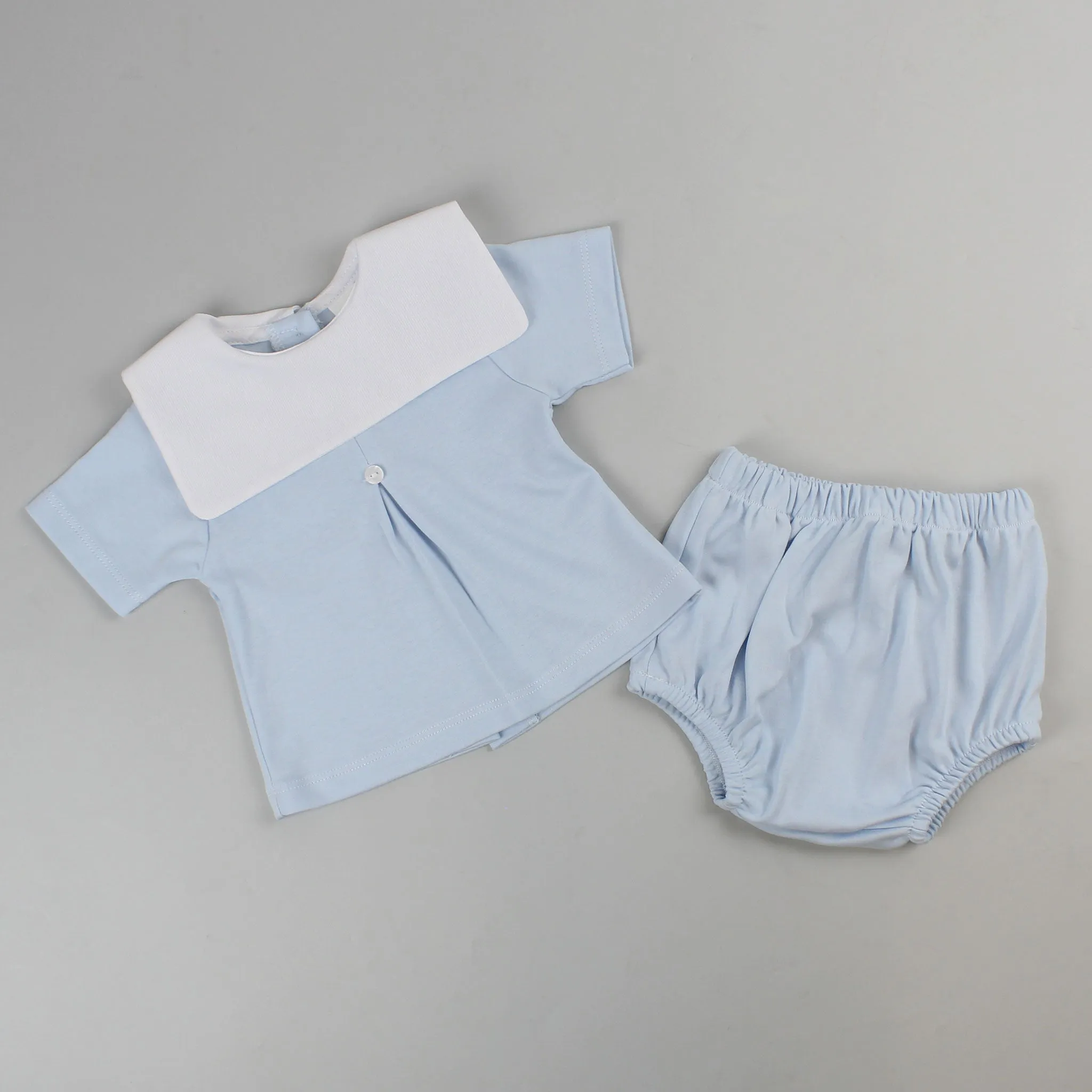 Baby Boys Blue 100% Cotton Outfit
