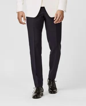 Barberis Canonico Barrathea Merino Wool & Mohair Dark Navy Ceremonial Trousers