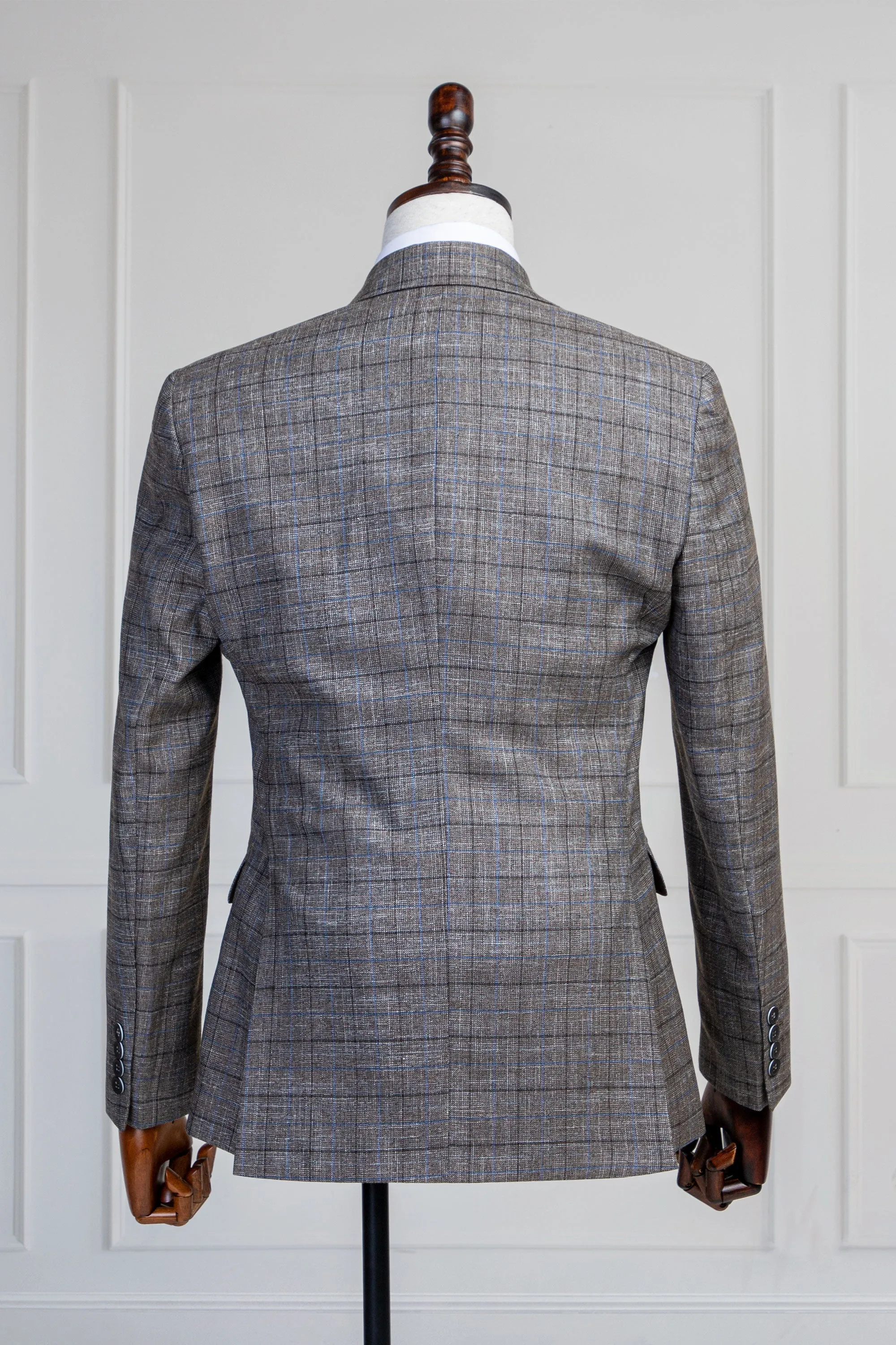 Beige Three Piece Suit