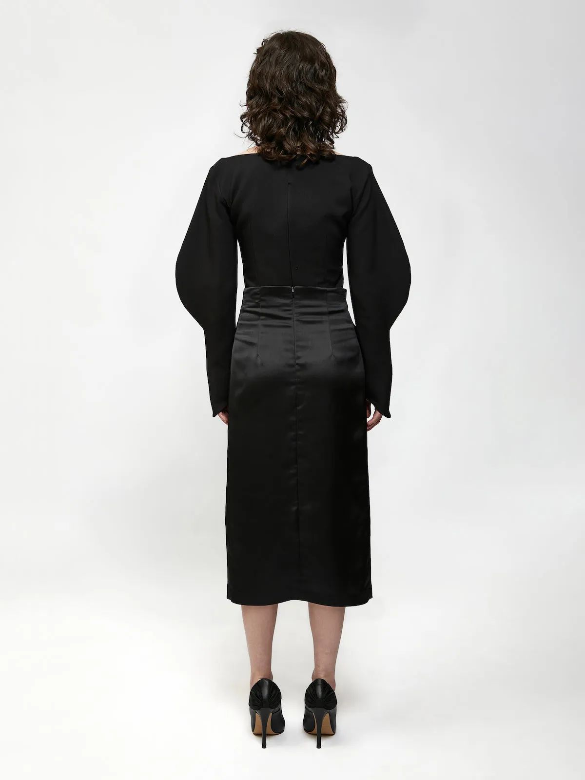 Black pencil skirt
