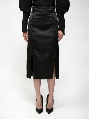 Black pencil skirt