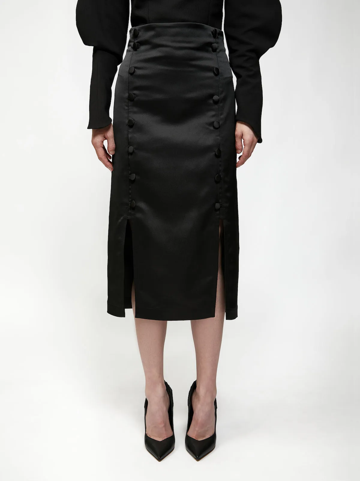 Black pencil skirt