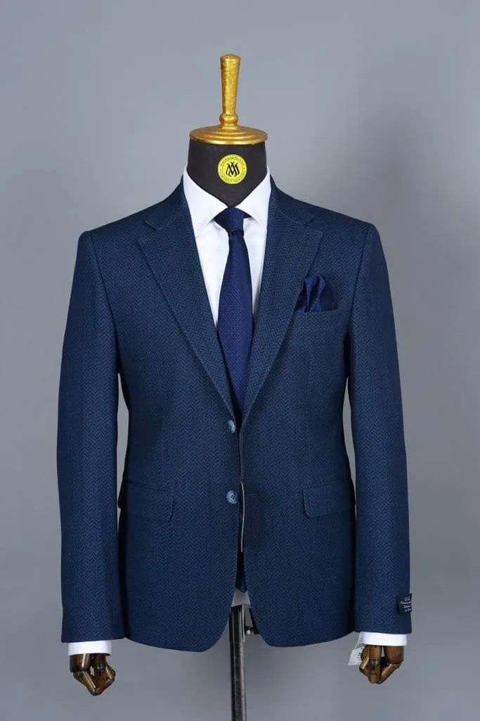 Blazer Bleu Motif 8