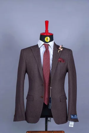 Blazer Marron Motif