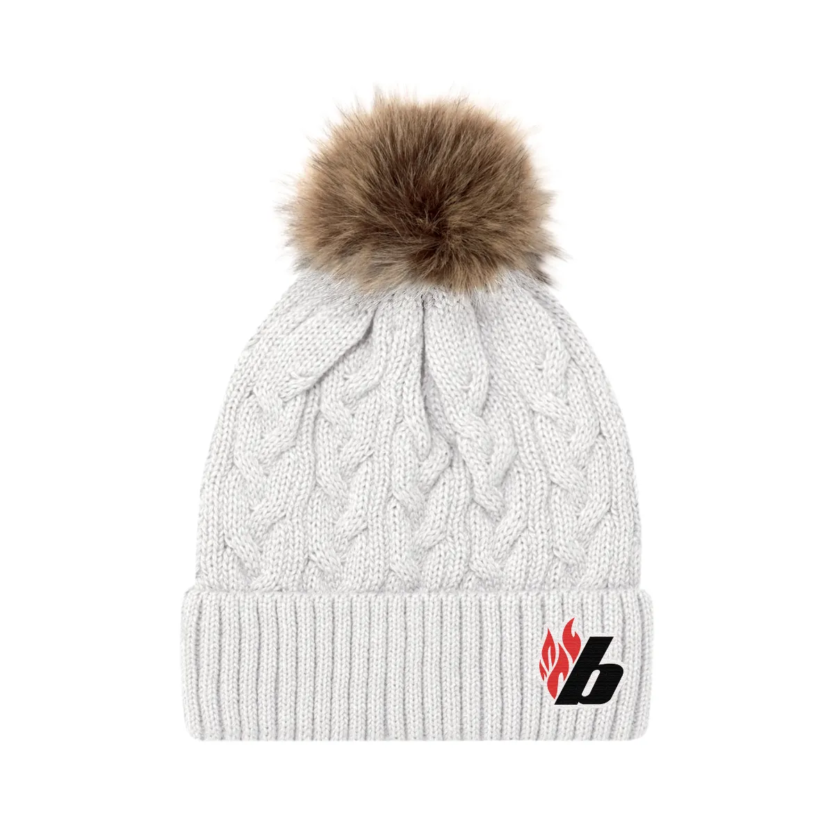 Blazers Faux Fur Pom Toque