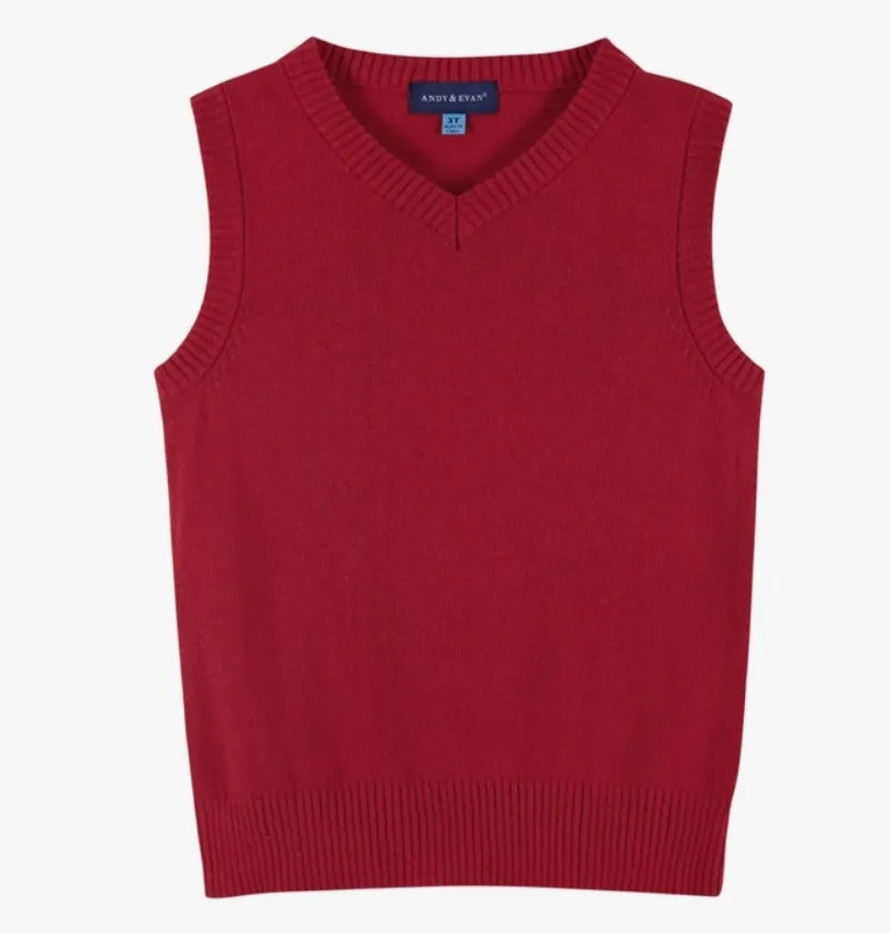 Boys Holiday Sweater Vest and Pants Set