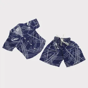 Boys Linen Suit - Royal Blue