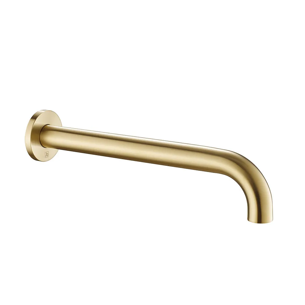 Brushed Gold Wall Mounted Single Function Shower Head