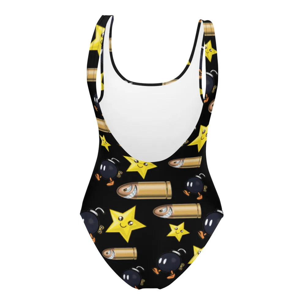 Bullet Bomb Star One-Piece Swimsuit