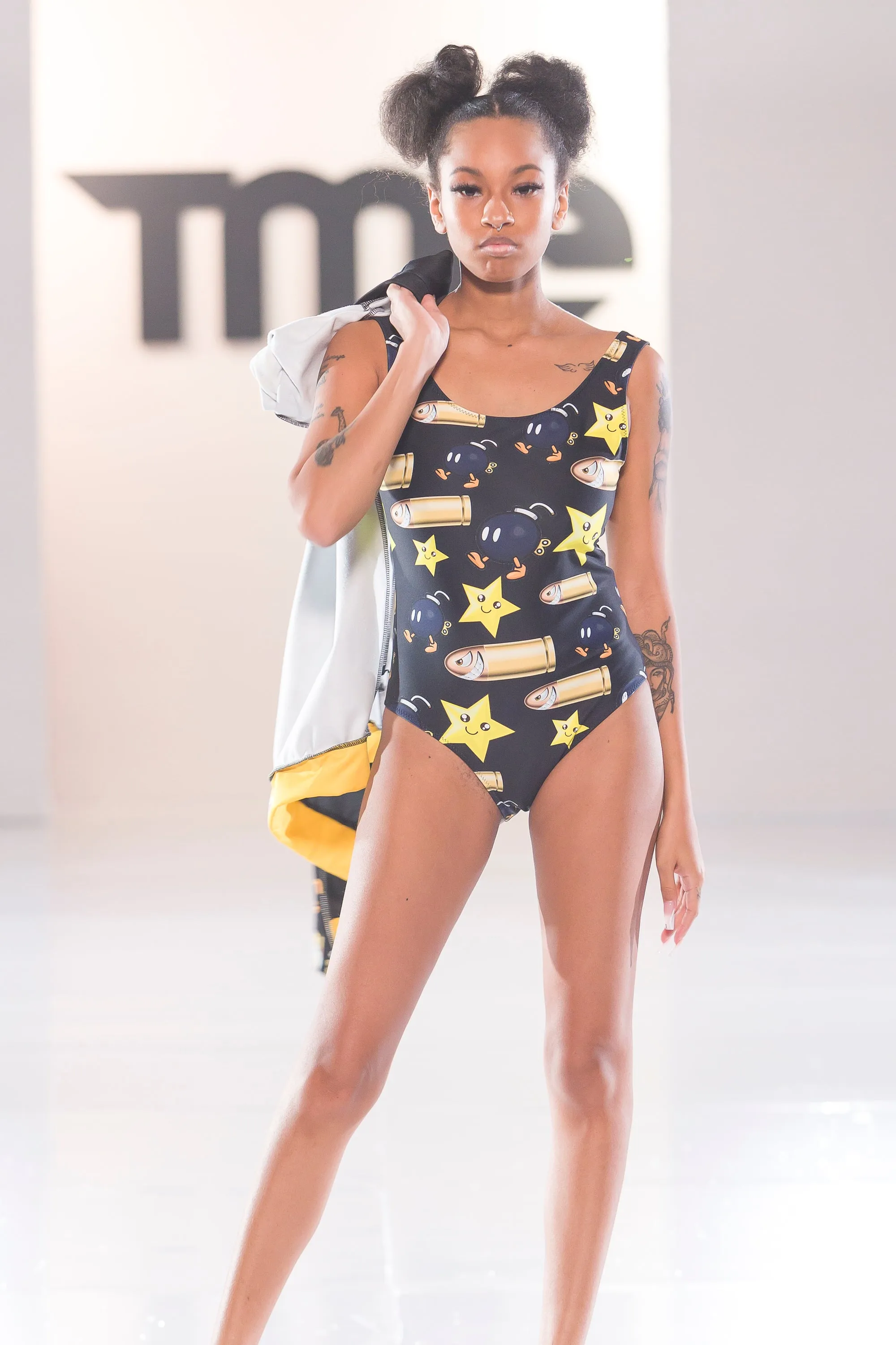 Bullet Bomb Star One-Piece Swimsuit