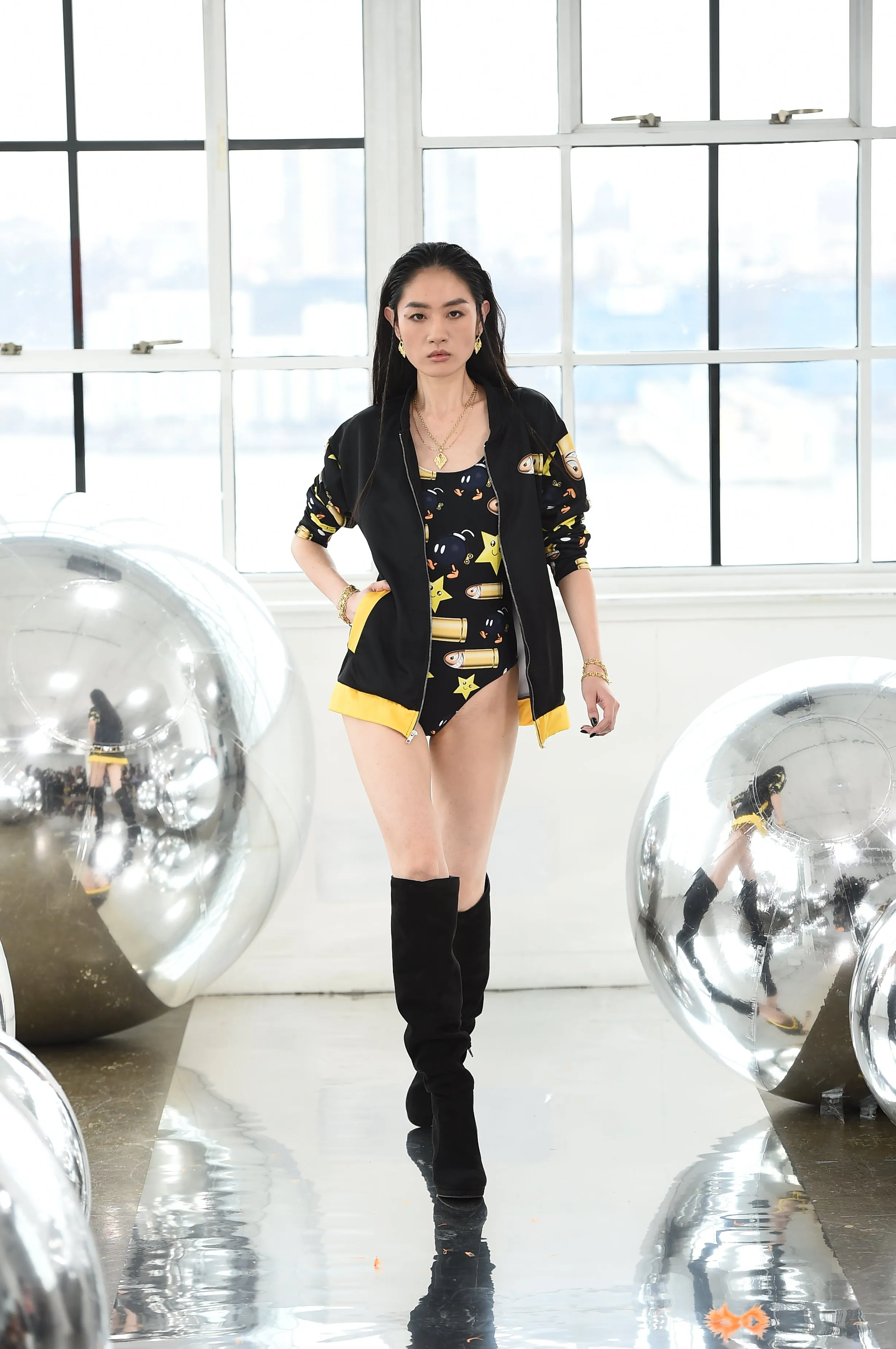 Bullet Bomb Star One-Piece Swimsuit
