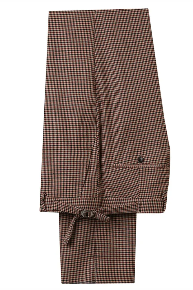 Burgundy Notched Lapel Fitted Men Marriage Suits