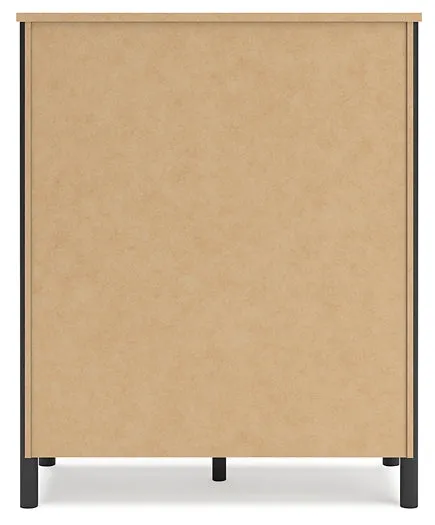 Cadmori Full Upholstered Bed with Mirrored Dresser, Chest and Nightstand