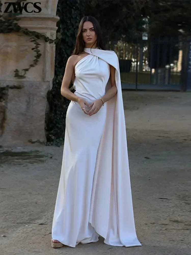Carla | Dramatic Cape Mermaid Gown
