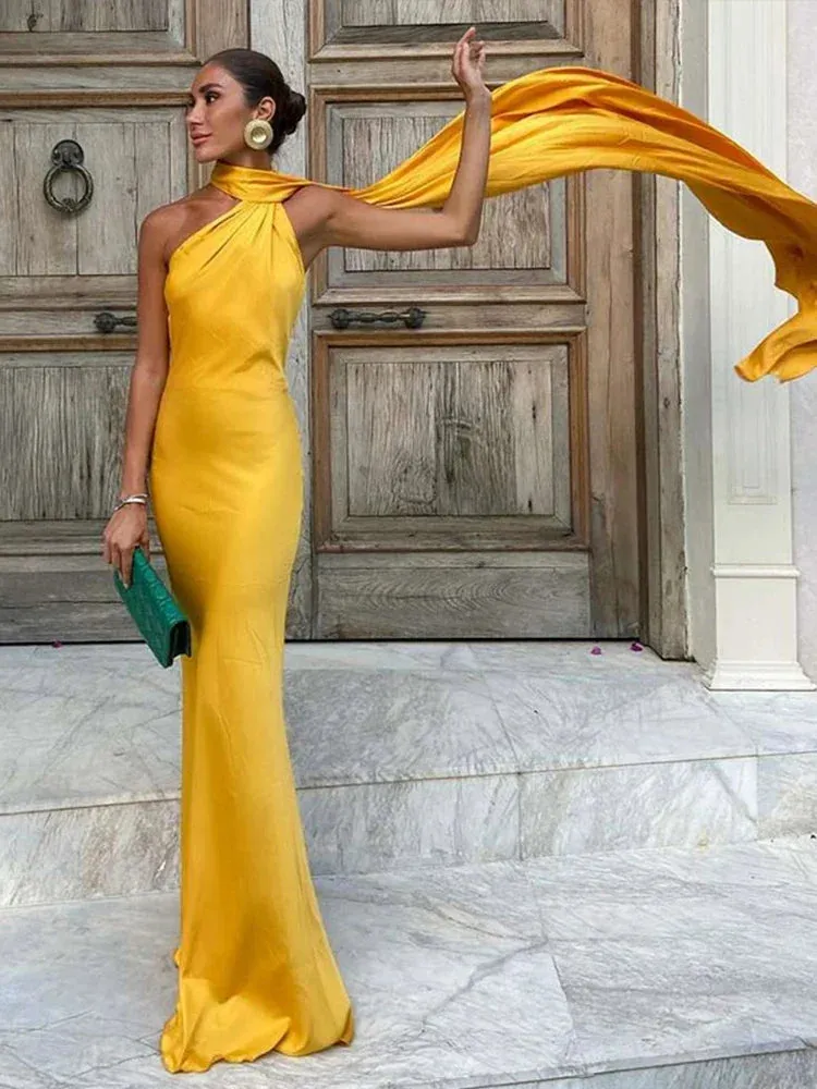 Carla | Dramatic Cape Mermaid Gown