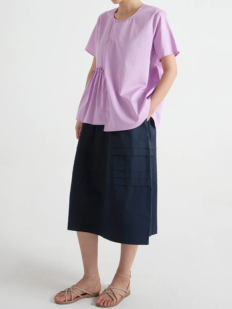 Casual Elastic Waist Summer Loose Skirt