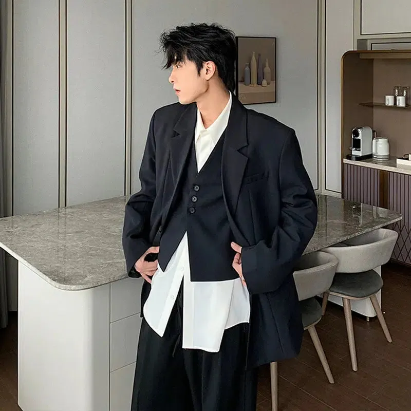 Casual Fit Three-piece Formal Suit