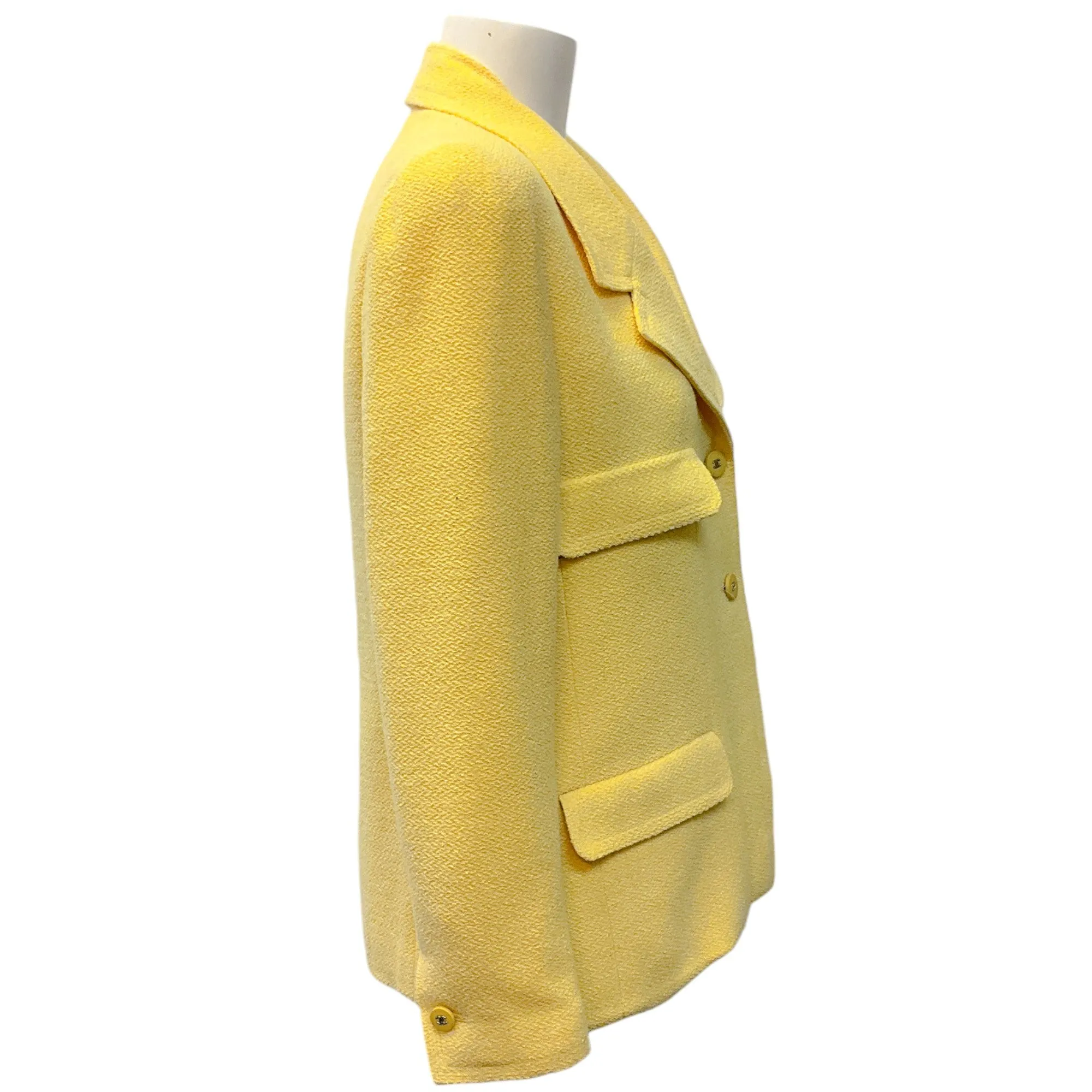 Chanel Vintage Pale Yellow Blazer
