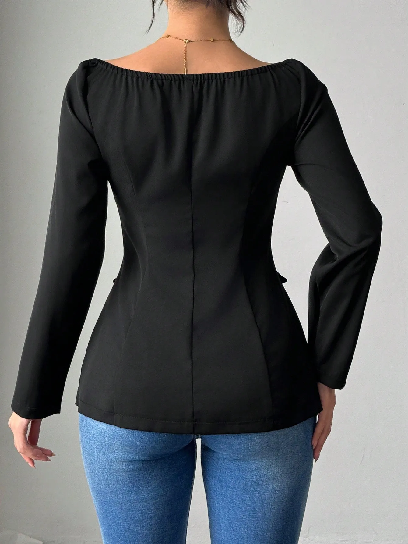 Chaqueta Blazer Negra Elegante - Cherry Vibes
