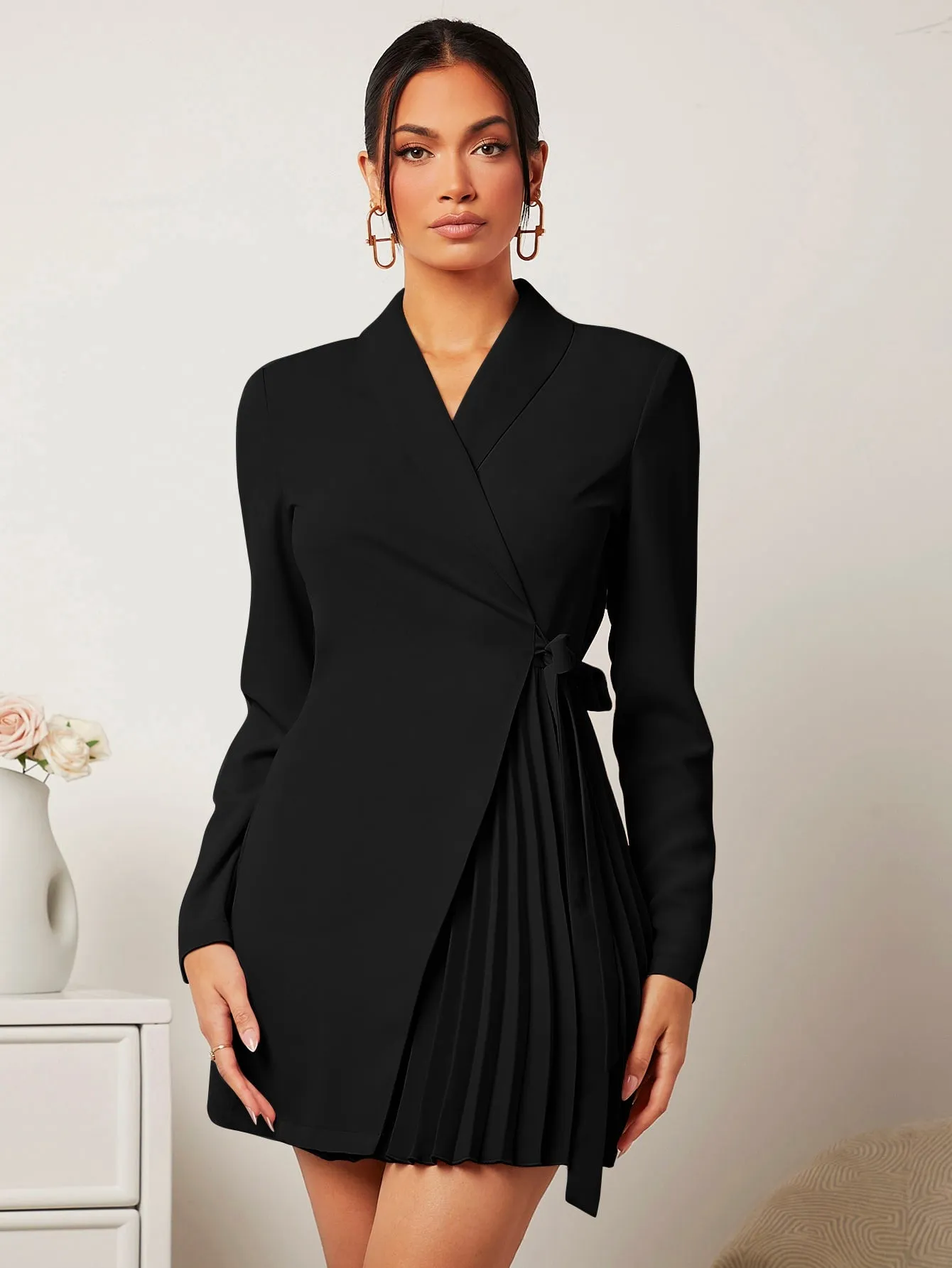 Cherry Vibes: Blazer de Cuello Esmoquin en