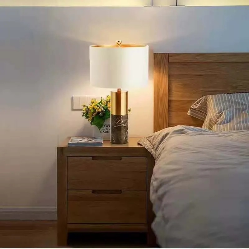 Concrete Table Lamp | Marble Table Lamp