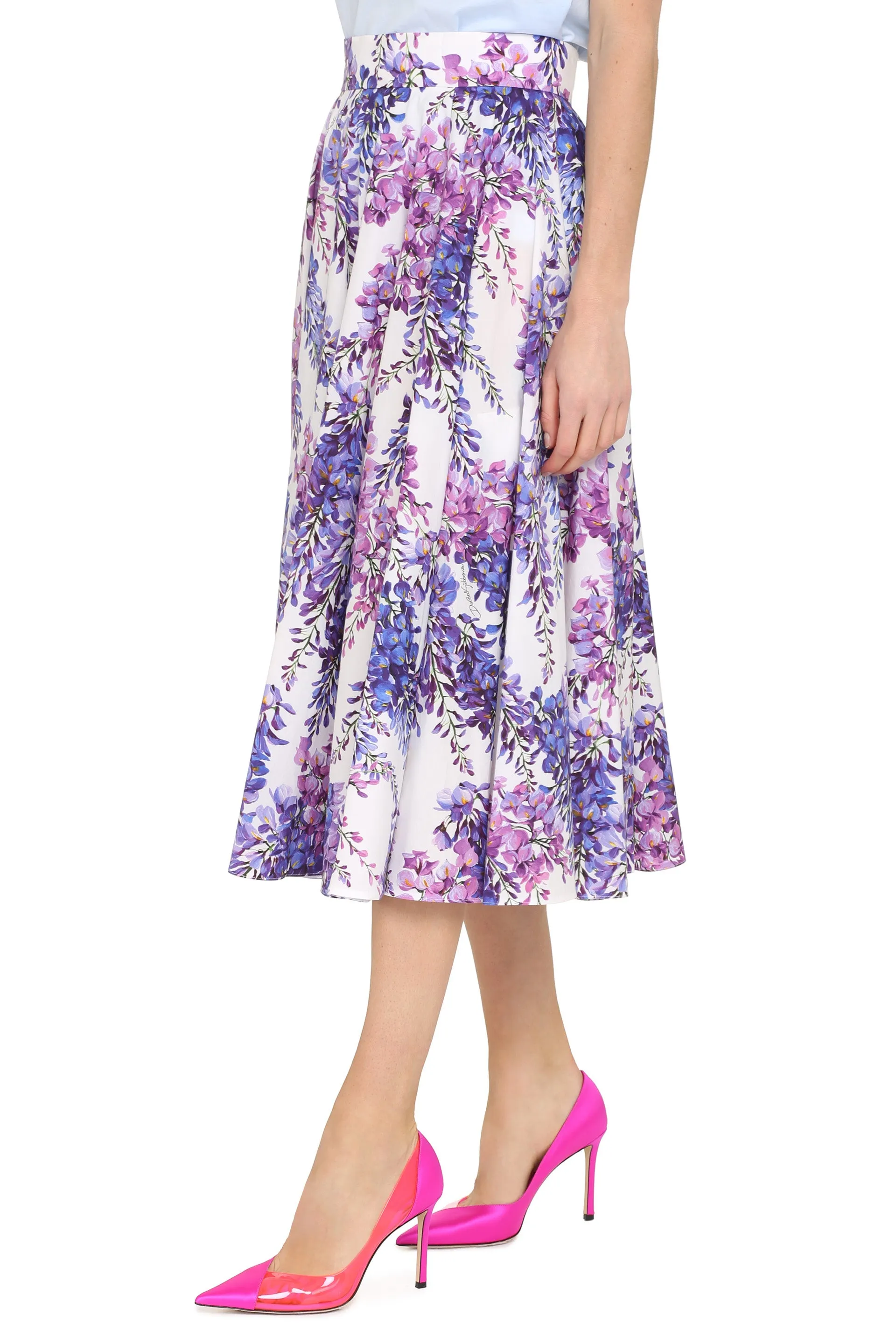 Cotton pencil skirt