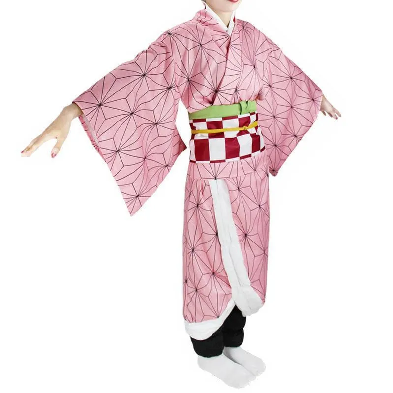 Demon Slayer Kimetsu no Yaiba Nezuko Kamado Cosplay Costume