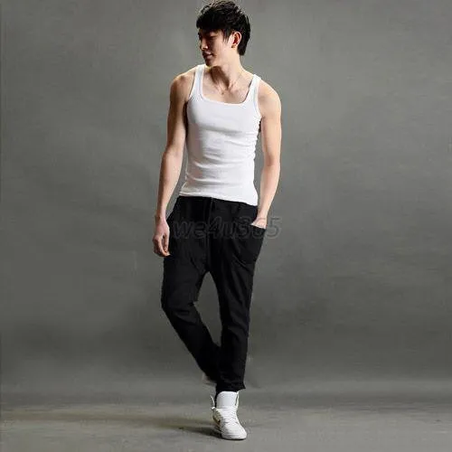 Drop Men Jogger Dance Sportwear Baggy Harem Pants Casual Slacks Trousers Sweatpants US S M L Hot LZH7 NW