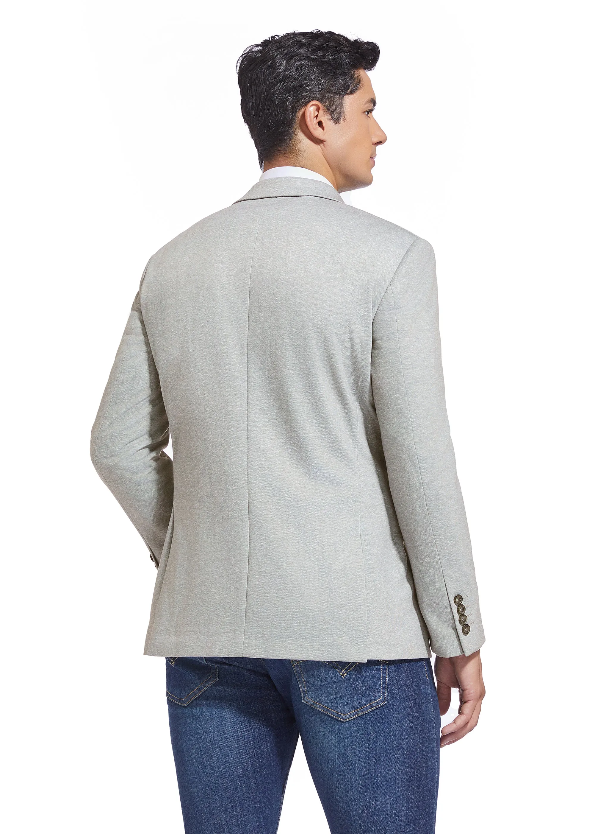 DUCHAMP HERRINGBONE KNIT SPORTCOAT