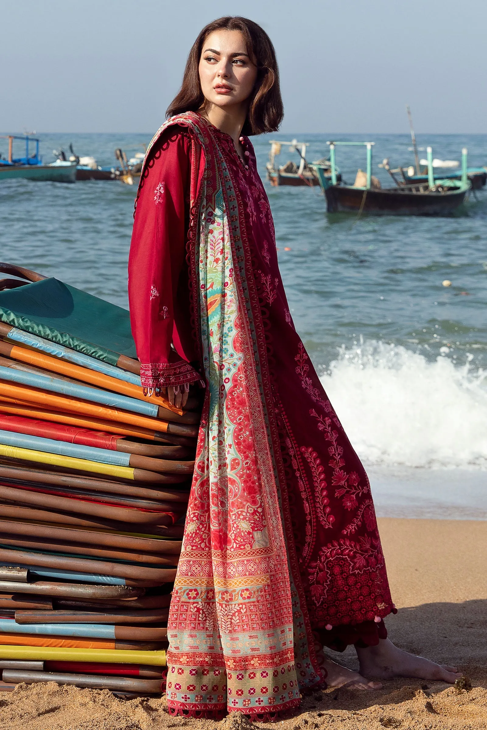 EIRA (ZL23-10 B) | Zaha Lawn Collection 2023 | Embroidered Unstitched Lawn Suits