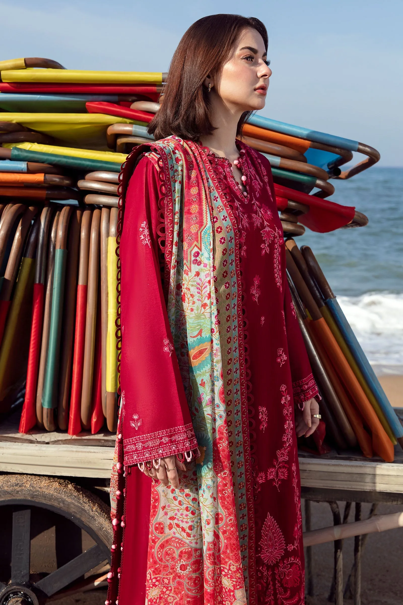 EIRA (ZL23-10 B) | Zaha Lawn Collection 2023 | Embroidered Unstitched Lawn Suits