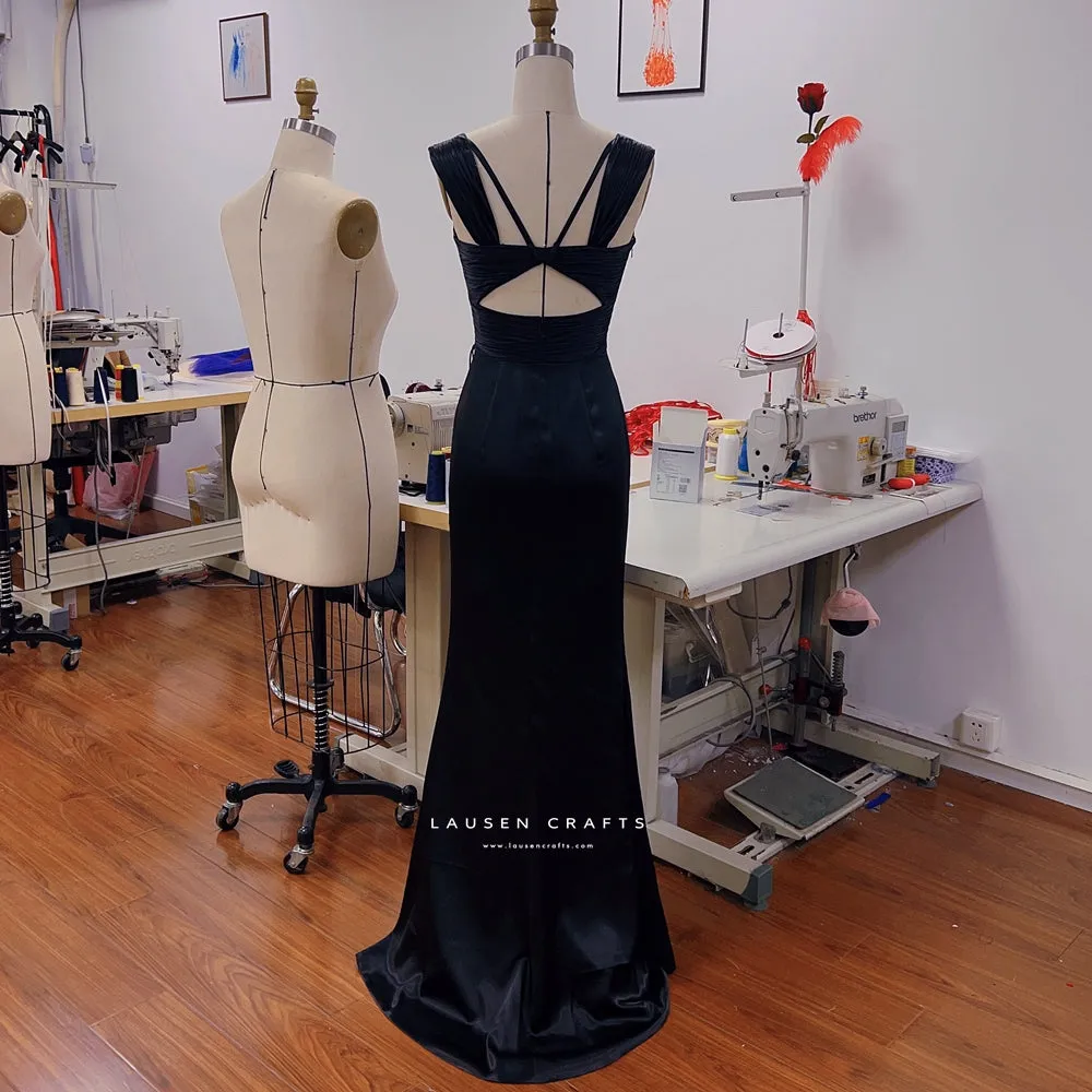 Eva Green as Vesper Lynd Black Dress Casino Royale Bond Girl Costume