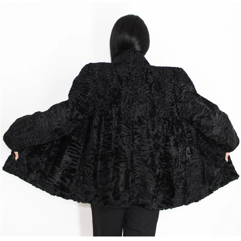 FI Astrakhan black jacket
