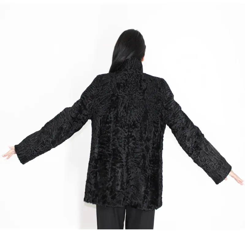 FI Astrakhan black jacket