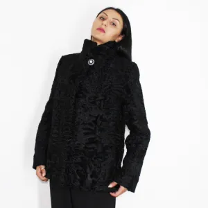 FI Astrakhan black jacket